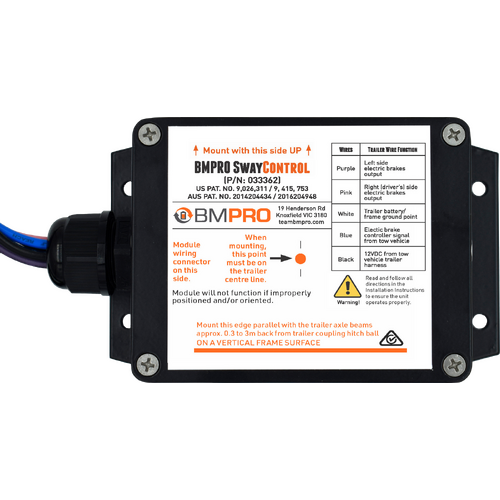 BMPro Swaycontrol with Loom 12V Trailer Sway Controller System