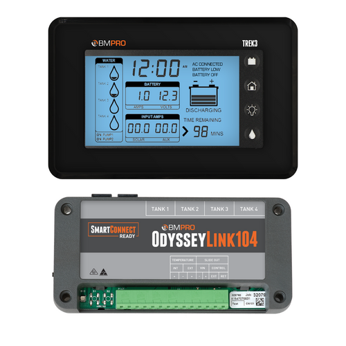 BMPro Trek3 RV Battery Monitor 8-15V Incl. Odysseylink104