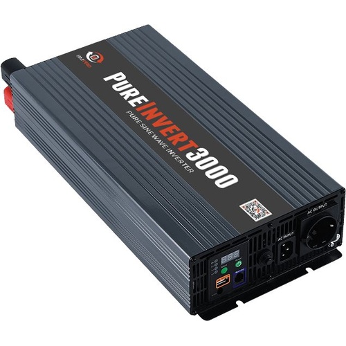 Pureinvert PSW Inverter 3000W 12Vdc to 240Vac True Sine Wave w/ ATS & RCD