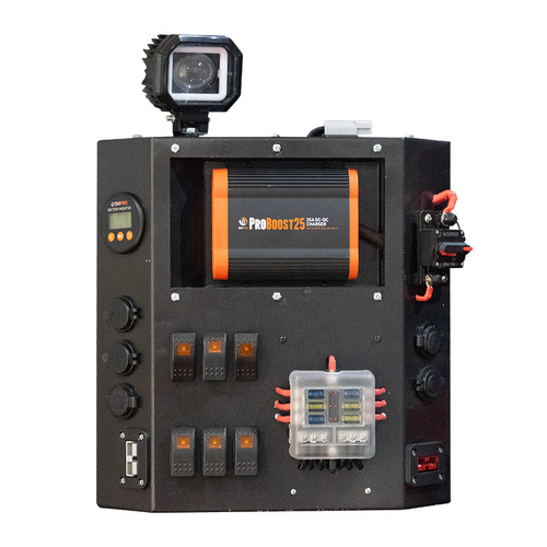 BMPro Canopy DC Board 25A Incl. Battery Display 25A DC-DC Battery Charger