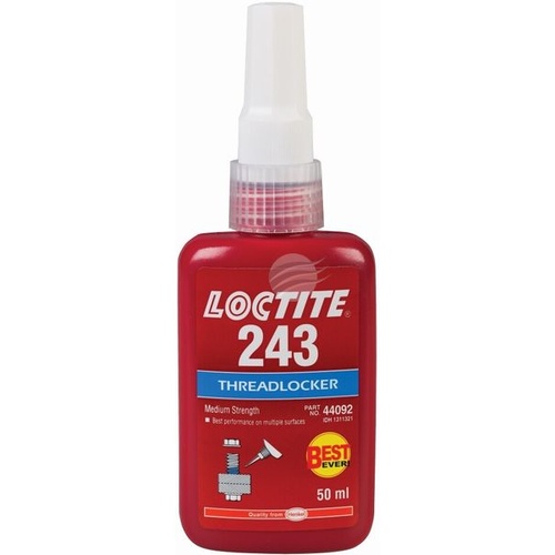 Loctite 243 Threadlocker Med Strength Blue 50Ml