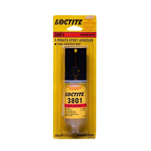 Loctite Ea 3801 5 Minute Epoxy Adhesive Dual Syringe 29.5ml