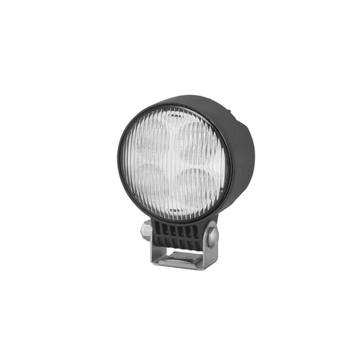 Hella Led Round Worklamp Flood Beam 12/24V 19W 2 Leds Black Hsng 1,850Lumens Ip69K
