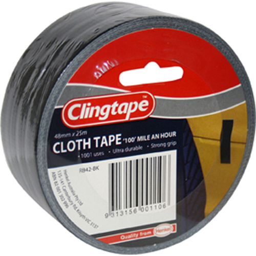 Loctite Cloth Tape Black 48X25 Each