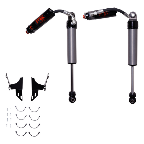 Fox 2.5 Performance Elite Series Reservoir Front Shock (Pair) Adjustable, 0 - 2 INCH Lift