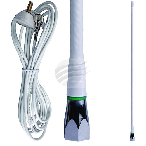 GME Vhf 450 mm Ground Dependant Antenna With Base,Cable & Plug