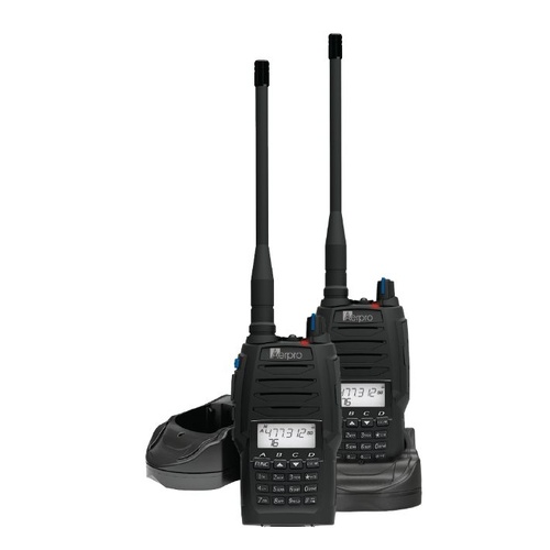 Aerpro 5W Handheld UHF CB Radio Twin Pack - Rechargeable Aerpro