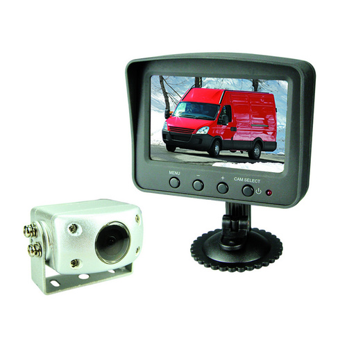 Jaylec 4.3" Tft Lcd Reverse Camera System 12/24V 2X Camera Input