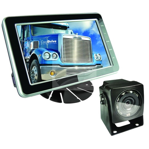 Jaylec 5" Digital LED Reverse Camera System 12/24V 2X Camera Input
