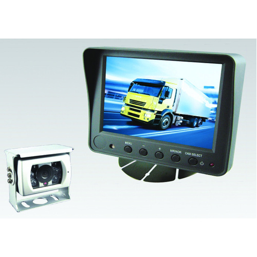 Jaylec 7" Ahd Reverse Camera System 12/24V 2X Camera Input & 20M