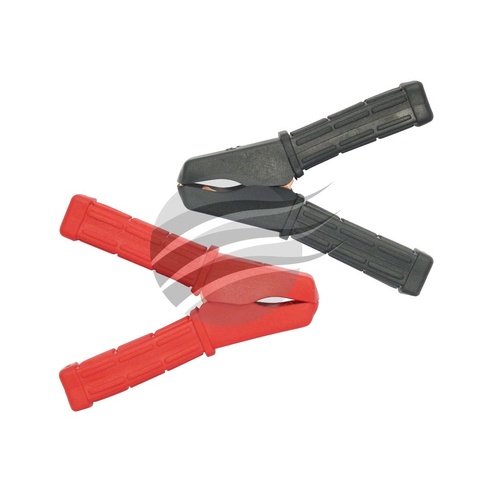 Jaylec Pkt 2 Battery Clamps Insulated Black & Red Clamps 100Amp