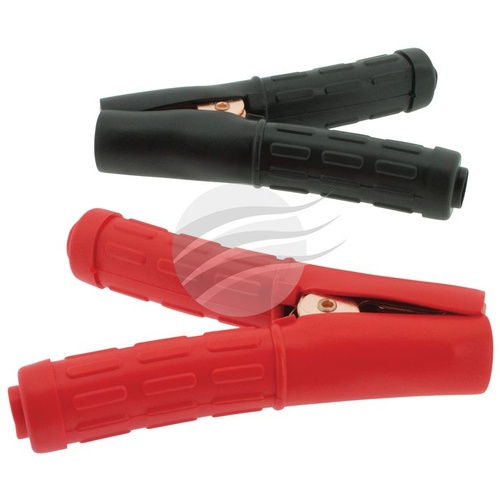 Jaylec Pkt 2 Battery Clamps Insulated Black & Red Clamps 250Amp