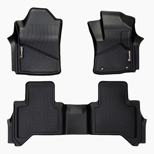 Bedrock Floor Mats Full Set Hilux 2015 To Current Auto