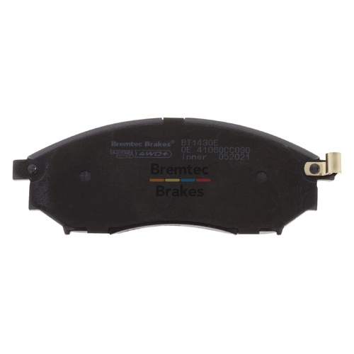 Bremtec Endure 4WD Brake Pads Set Nissan Navara D40 4WD 2012-