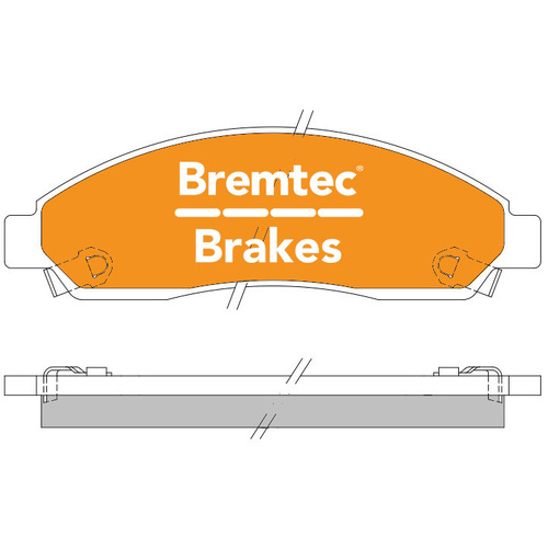 Bremtec Proline Heavy Duty Ceramic+ Low Dust Rodeo Colorado Isuzu D-Max