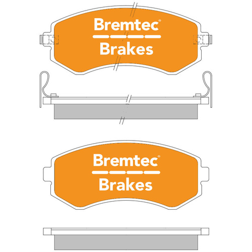 Bremtec Tradeline Brake Pads Set Nissan Patrol GU Y61 4X4