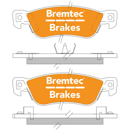 Bremtec Tradeline Brake Pad Set Rear Holden Jackaroo 1987-92 4WD