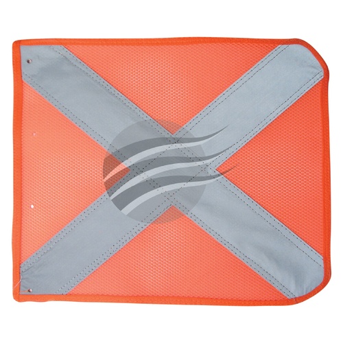 Jaylec Orange Reflective Cross Mesh Flag, Buggywhips & Lightsticks