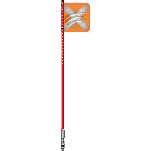 Jaylec LED Lightstick 1.8M 24V, Refl Flag, Half LED Strip, Q/R Base
