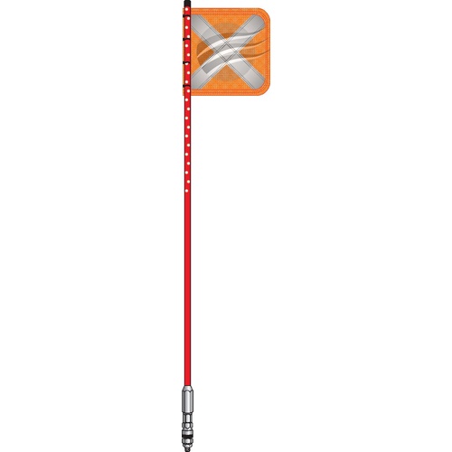 Jaylec LED Lightstick 2.0M 24V, Refl Flag, Half LED Strip, Q/R Base