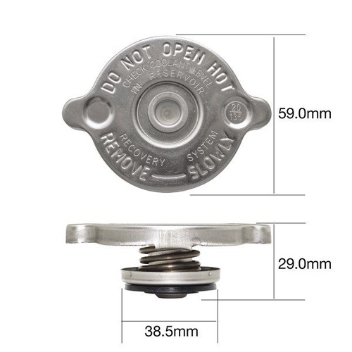 Tridon Radiator Cap 110kPa (16psi) - Jeep Wrangler, Cherokee, Grand Cherokee & Land Rover Defender