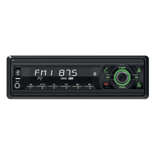 Crystal M Heavy Duty Single Din Mechless Digital Media Receiver With BTUSB & AUX 
