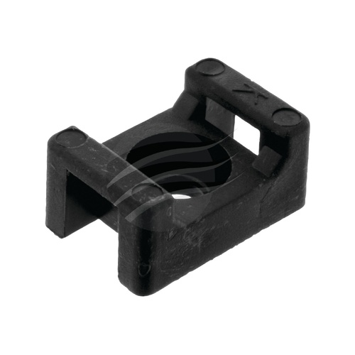 Jaylec PKT100 Cable Tie Mount Screw Down H7mm X L15mm X W10mm Black