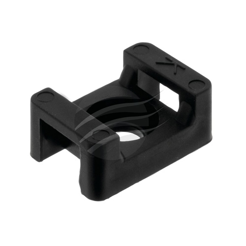 Jaylec PKT100 Cable Tie Mount Screw Down H9.8mm X L23mm X W16mm Black