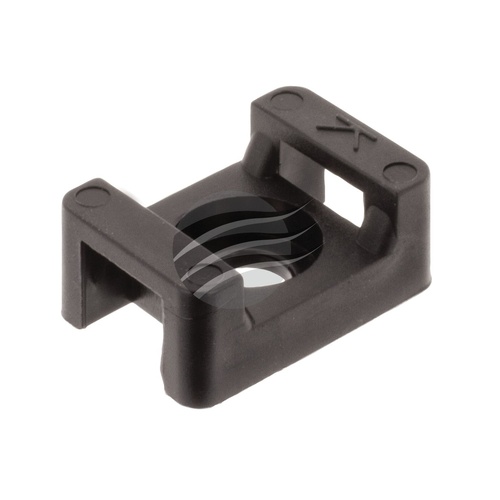 Jaylec PKT10 Cable Tie Mount Screw Down H9.8mm X L23mm X W16mm Black