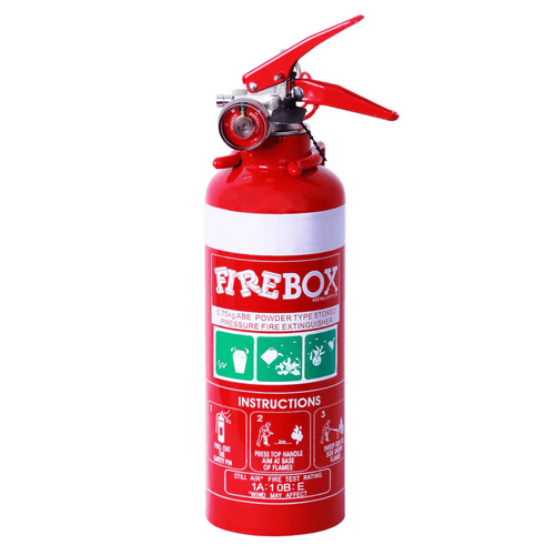 Firebox 0.75Kg DCP Fire Extinguisher with Nozzle & Vehicle Bracket