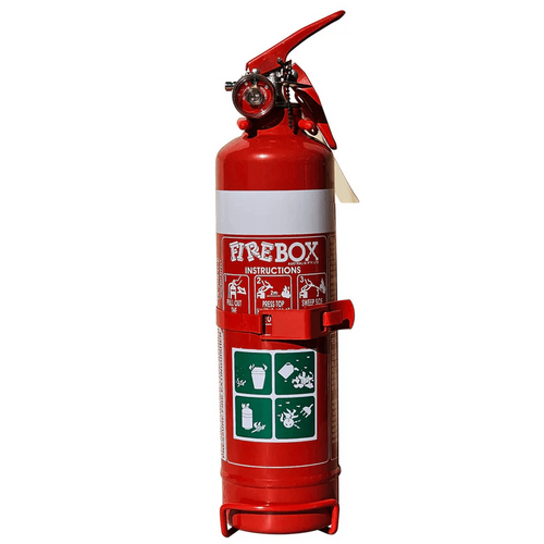 Firebox 1.0Kg DCP Fire Extinguisher with Nozzle & Vehicle Mounting Bracket
