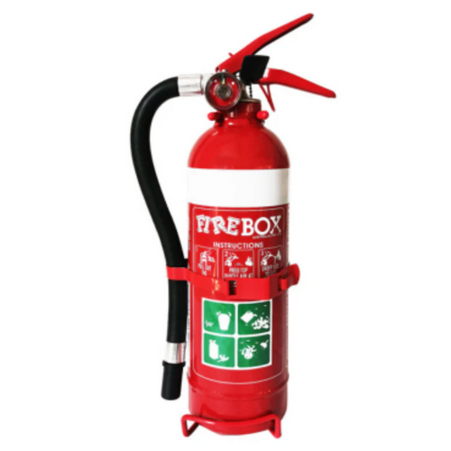 Firebox 1.5Kg DCP Fire Extinguisher with Nozzle & Vehicle Mounting Bracket