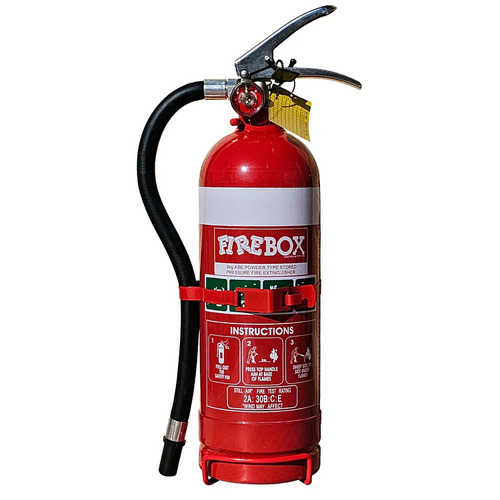 Firebox 2.0Kg DCP Fire Extinguisher with Nozzle & Vehicle Mounting Bracket