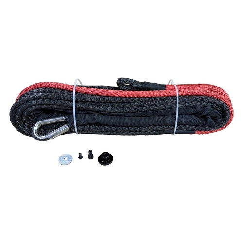 HULK 4X4 Genesis Synth Rope 12500S 26M X 11mm Black Winch Rope