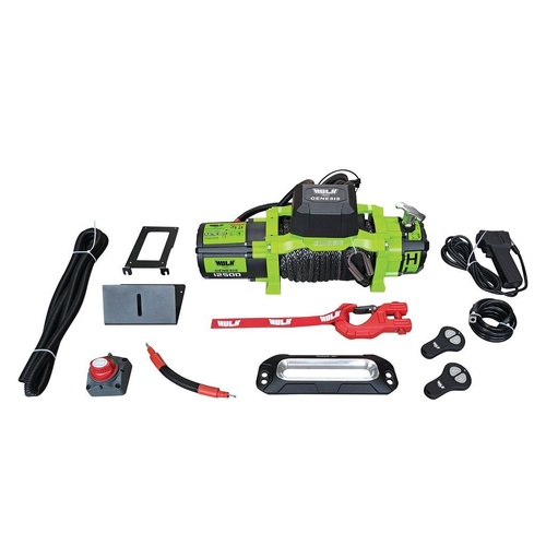 HULK 4X4 12500LB Hulk Genesis Synthetic Rope Recovery Winch