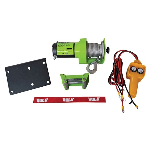 HULK 4X4 2000LB Hulk Genesis Steel Rope ATV UTV Winch