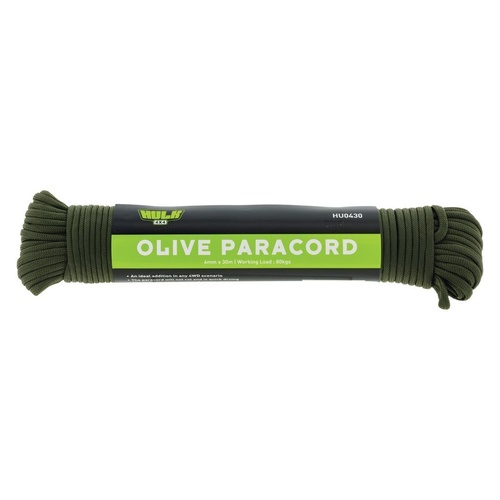 HULK 4X4 Paracord (Olive) 4mm x 30m