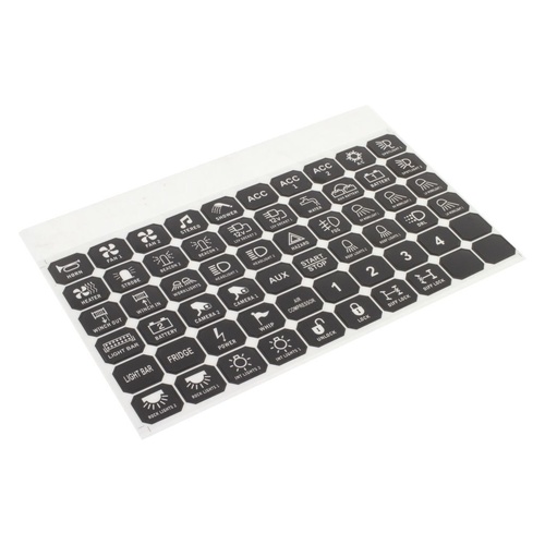 HULK 4X4 Smart 8 Switch Panel Decals (60 decals)