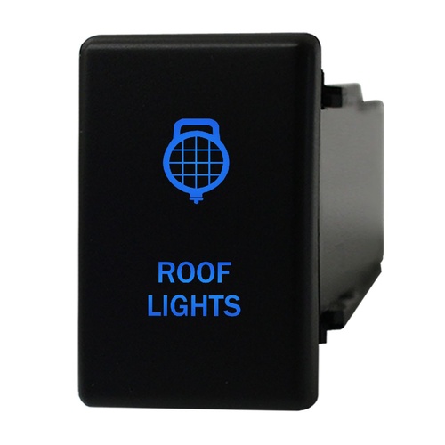 Hulk 4X4 Switch Push Button On / Off Oe Rpl 12V Roof Lights Blue Illum