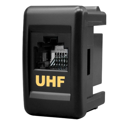 Hulk 4X4 Rj45 UHF Socket 24V Suits Isuzu Truck F & N Series Ambr Illum 39 X 23Mm