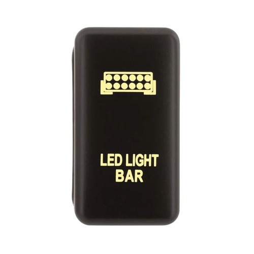 HULK 4X4 Toyota Early LED Lightbar Amber Illum 12V On / Off Push Button Switch