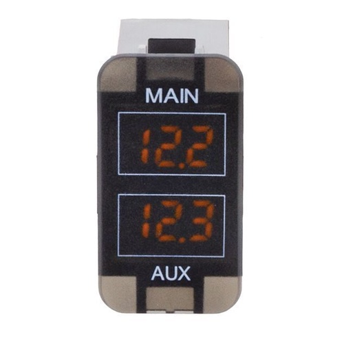 HULK 4X4 Toyota Early Dual DC Voltmeter Amber Illum 12v