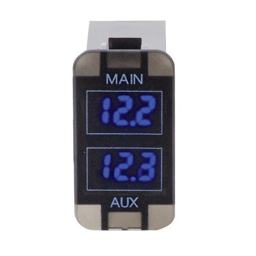 HULK 4X4 Toyota Early Dual DC Voltmeter Blue Illum 12v