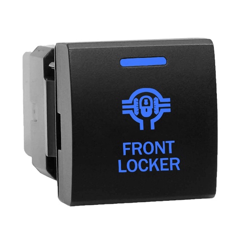 Hulk 4X4 Switch Push Button On/Off 12V Front Locker Suits Prado 150 Ser 2017 On Blue Illum