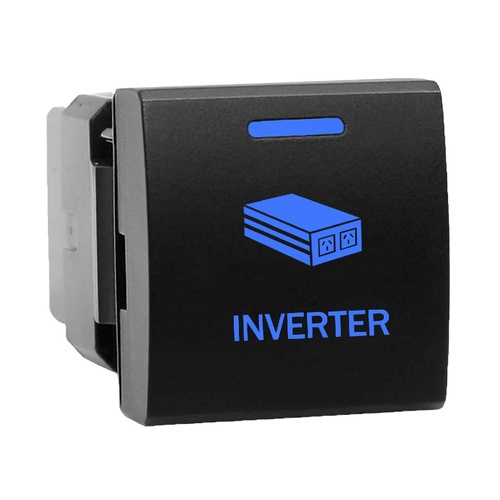 Hulk 4X4 Switch Push Button On/Off 12V Inverter Suits Prado 150 Series 2017 On Blue Illum
