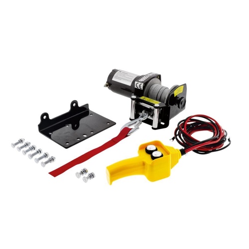 HULK 4X4 ATV Winch 1500lbs 0.69hp 12V Steel cable