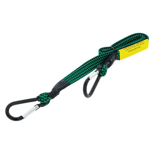 HULK 4X4 Fat Bungee Strap (Green) 80mm with Carabiner Style