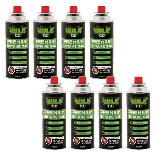 HULK 4X4 Premium Butane Gas 8 Pack