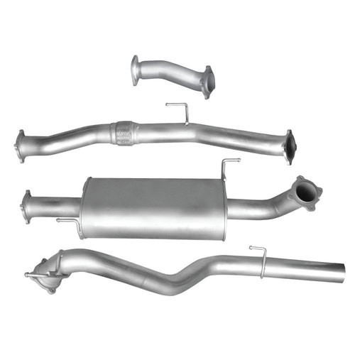 HULK 4X4 ISUZU MUX RF TD DPF BACK 12/2016-06/2021 - Stainless Steel Exhaust Kit