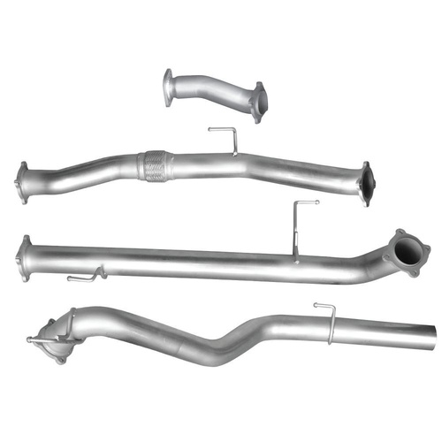 HULK 4X4 ISUZU MUX RF TD DPF BACK 12/2016-06/2021 - Stainless Steel Exhaust Kit